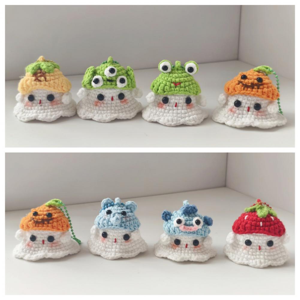Crochet Ghost Charm Halloween  - огляд і ціна Spider Plant Hanging