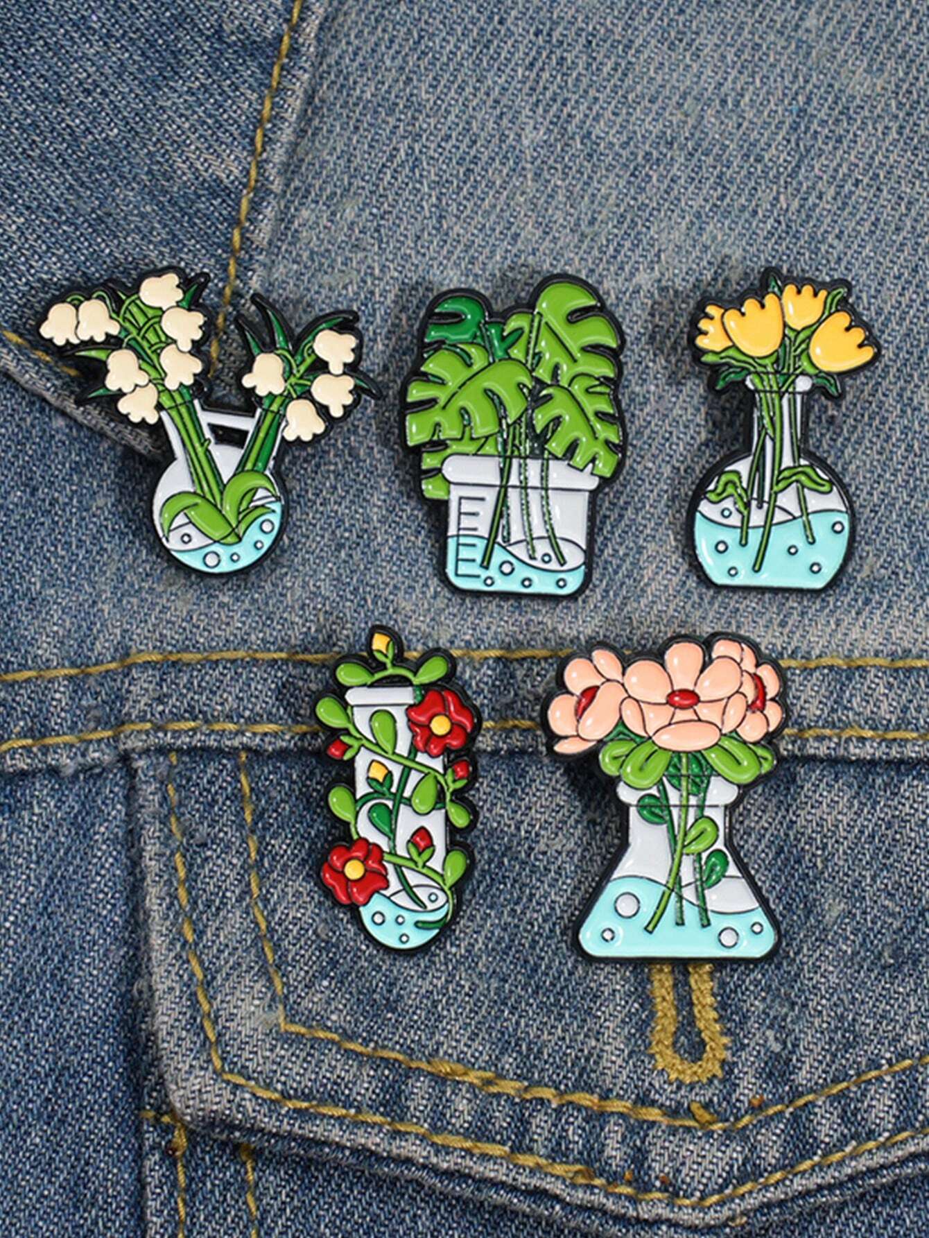 QIHOO 5pcs Cartoon Green Potte - огляд і ціна Aloe Vera Pot